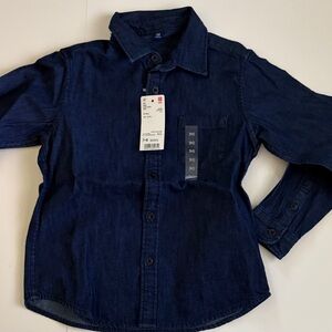Uniqlo Kids Navy Button Down Shirt